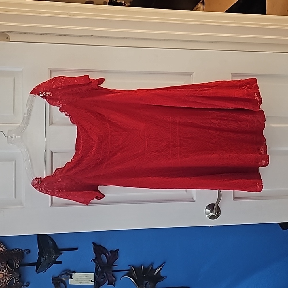 1X Red Dress